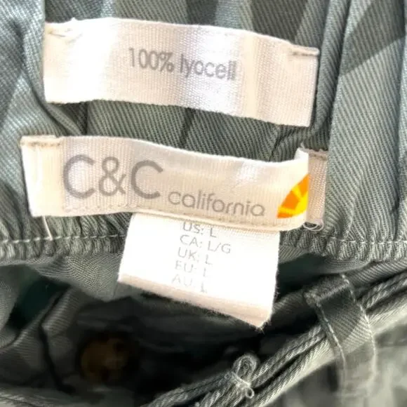 NWT C&C California Palm Leaf Shorts Size Large Vintage Look - Picture 8 of 10